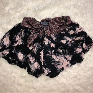 Angie Floral Print Shorts